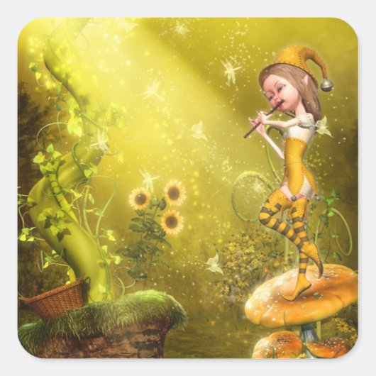 De fluitist Sticker (Voorkant)