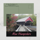 De Flume Covered Bridge New Hampshire Briefkaart (Voorkant / Achterkant)