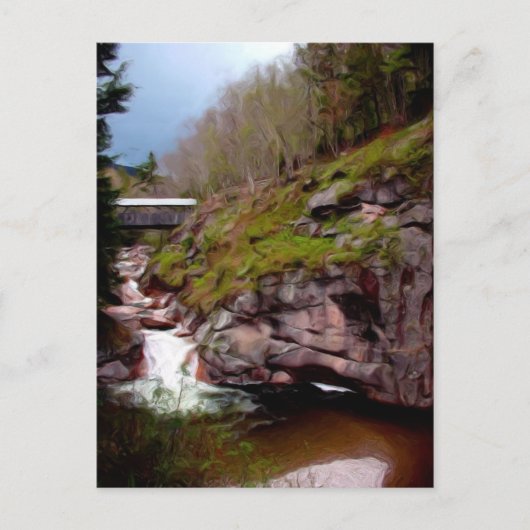 De Flumes, Franconia's Notch, NH Briefkaart (Voorkant)