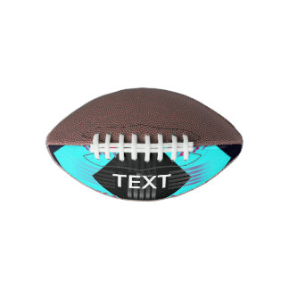 De Fluorescente Turkooise Gestreepte Samenvatting American Football