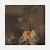 De Flute Player, 17e eeuw Magneet (Voorkant)