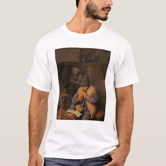 De Flute Player, 17e eeuw T-shirt (Voorkant)