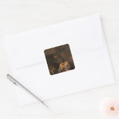 De Flute Player, 17e eeuw Vierkante Sticker (Envelop)