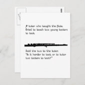 De Flute Tutor Briefkaart (Voorkant / Achterkant)