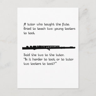De Flute Tutor Briefkaart