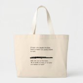 De Flute Tutor Grote Tote Bag (Voorkant)