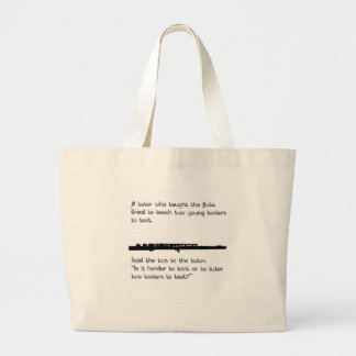 De Flute Tutor Grote Tote Bag