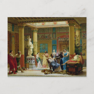 De Fluteplayer" en de echtgenote "Diomedes" Briefkaart