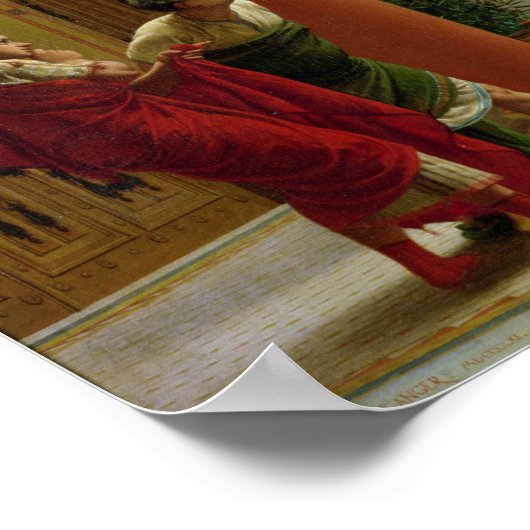 De Fluteplayer" en de echtgenote "Diomedes" Poster (Hoek)