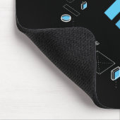 De Flutter logo van I/O 2018 op een mousepad! Muismat (Hoek)