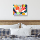 De fluwelen tuin canvas afdruk (Insitu (Slaapkamer))