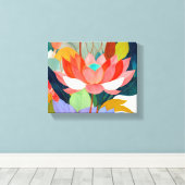 De fluwelen tuin canvas afdruk (Insitu (Houten vloer))