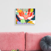 De fluwelen tuin canvas afdruk (Insitu (Woonkamer))