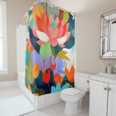 De fluwelen tuin douchegordijn (In situ)