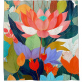 De fluwelen tuin douchegordijn (Voorkant)