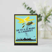 De Fly is net zo overleden als een Bomber Briefkaart (Staand voorkant)