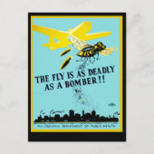 De Fly is net zo overleden als een Bomber Briefkaart (Voorkant)