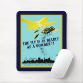 De Fly is net zo overleden als een Bomber Muismat (Met muis)