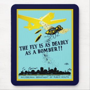 De Fly is net zo overleden als een Bomber Muismat