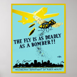 De Fly is net zo overleden als een Bomber Poster