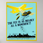 De Fly is net zo overleden als een Bomber Poster (Voorkant)