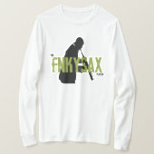 De FnkySax-speler met lange T-shirt (Design voorkant)