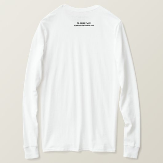 De FnkySax-speler met lange T-shirt (Design achterkant)