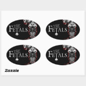 De foetale ovaal totem Sticker (Vel)