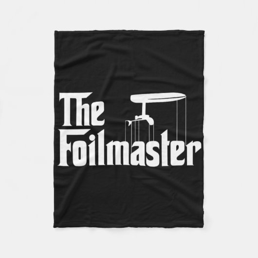 De Foilmaster - Grappige E-foil Folieboard Surfing Fleece Deken (Voorkant)