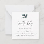 De Foliage van de begroting sparen de Datum Uitnod Notitiekaartje (Voorkant)