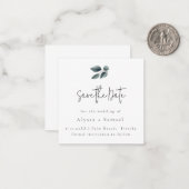 De Foliage van de begroting sparen de Datum Uitnod Notitiekaartje (Voorkant / Achterkant in situ)