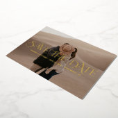 De FOLIE van de Bekleding van de Luxe Band bewaart Uitnodiging (Gedraaid)