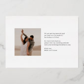 De FOLIE van de Bekleding van de Luxe Band bewaart Uitnodiging (Achterkant)