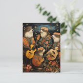 De Folk Art Otter Band Briefkaart (Staand voorkant)