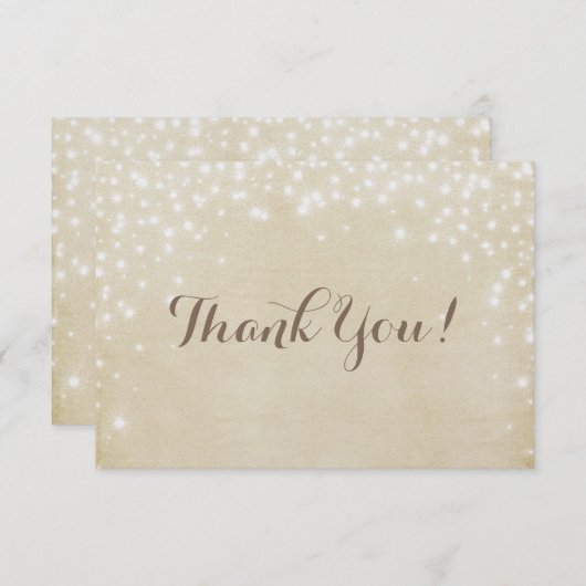 De Fonkeling van het perkament Bedankkaart (Voorkant / Achterkant)