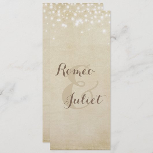 De Fonkeling van het perkament Kaart (Voorkant / Achterkant)