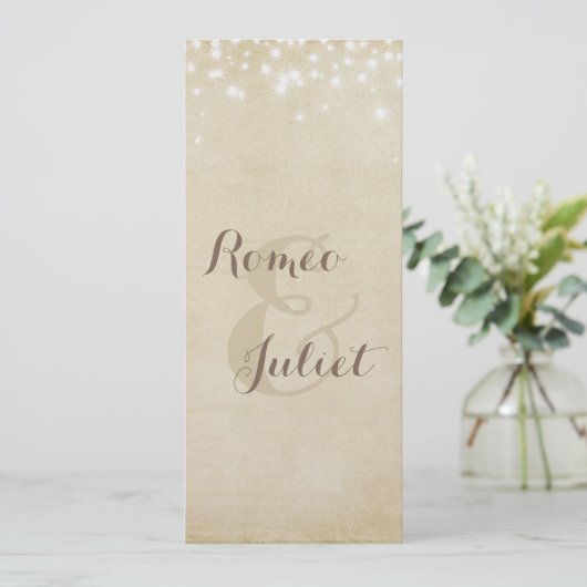 De Fonkeling van het perkament Kaart (Staand voorkant)