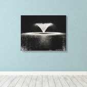 De fontein canvas afdruk (Insitu (Houten vloer))