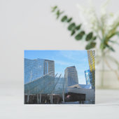 De fontein en de Architectuur van Aria in Las Vega Briefkaart (Staand voorkant)