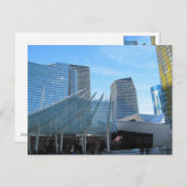 De fontein en de Architectuur van Aria in Las Vega Briefkaart (Voorkant / Achterkant)