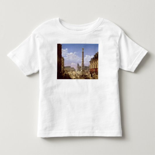 De fontein in de Place du Chatelet Kinder Shirts (Voorkant)
