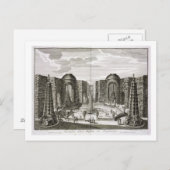 De fontein in het doolhof van de Princely Pleasure Briefkaart (Voorkant / Achterkant)