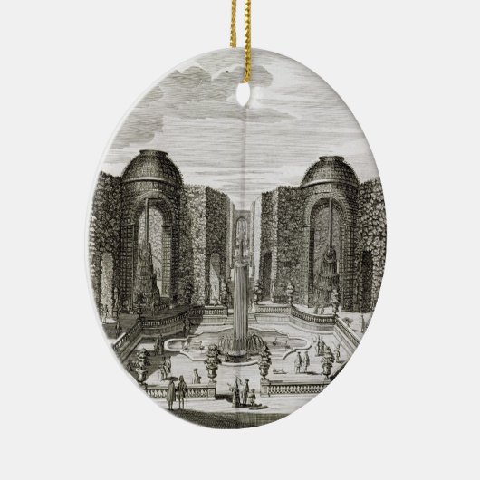 De fontein in het doolhof van de Princely Pleasure Keramisch Ornament (Rechts)