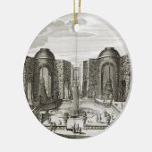 De fontein in het doolhof van de Princely Pleasure Keramisch Ornament (Links)