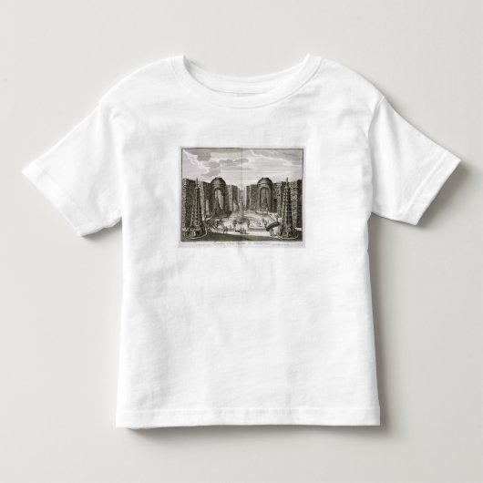 De fontein in het doolhof van de Princely Pleasure Kinder Shirts (Voorkant)