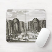 De fontein in het doolhof van de Princely Pleasure Muismat (Met muis)