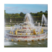 De fontein Latona in de tuinen van Versailles