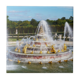 De fontein Latona in de tuinen van Versailles Tegeltje