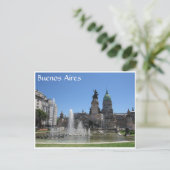 de fontein van buenos aires congreso briefkaart (Staand voorkant)