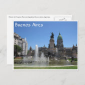 de fontein van buenos aires congreso briefkaart (Voorkant / Achterkant)